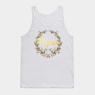 Rejoice Christmas Design Tank Top